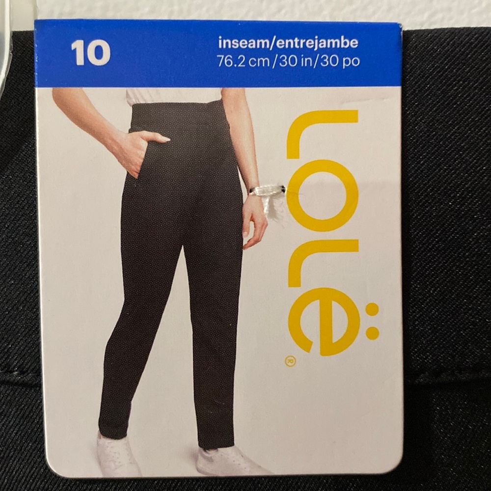 NWT LOLE black woman travel athkeisure pant 8